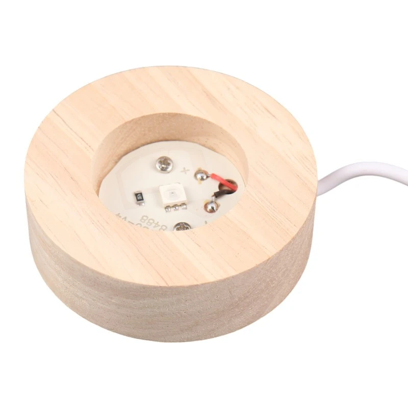 گوی چراغ دار زیر چوبی 6cm کد 2