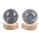 گوی چراغ دار زیر چوبی 6cm کد 2