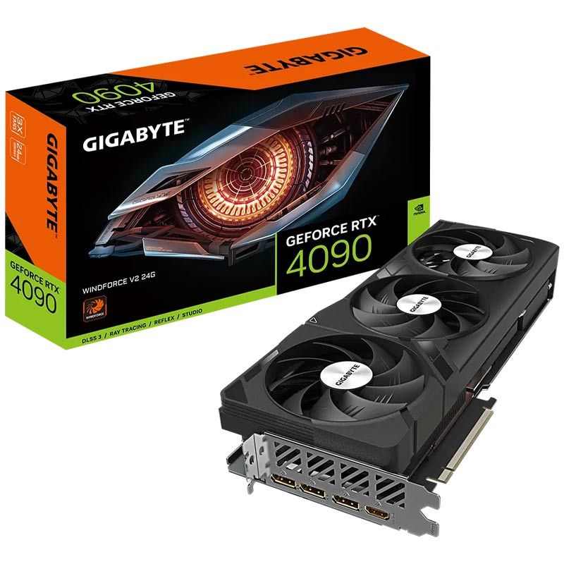 کارت گرافیک Gigabyte GeForce RTX 4090 WINDFORCE V2 (rev. 1.0 / 1.1) 24GB GDDR6X 384Bit