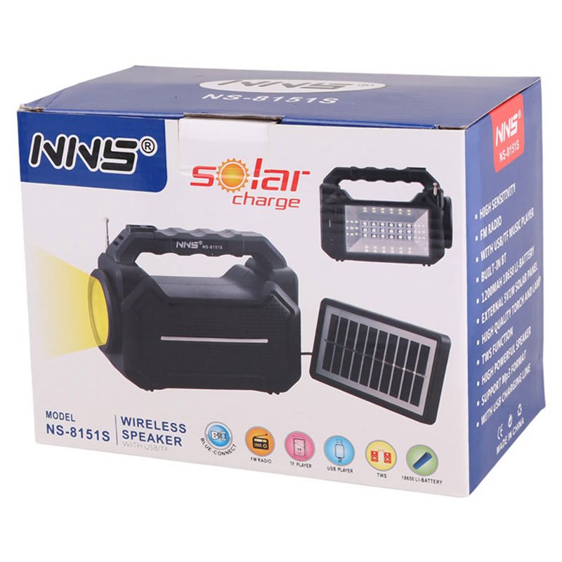 چراغ قوه اسپیکردار خورشیدی NNS NS-8151S