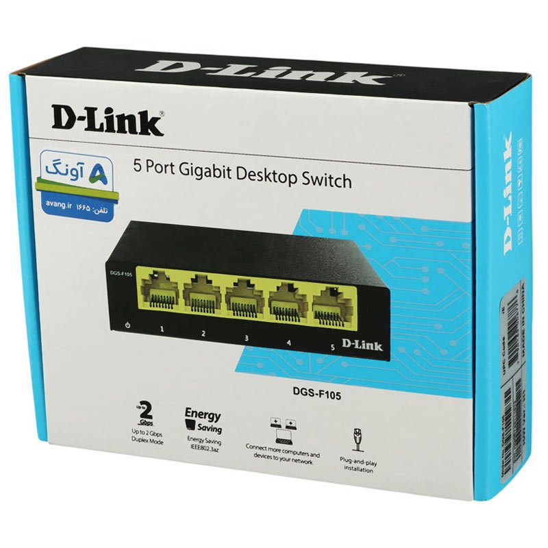 سوییچ D-Link DGS-F105 5Port