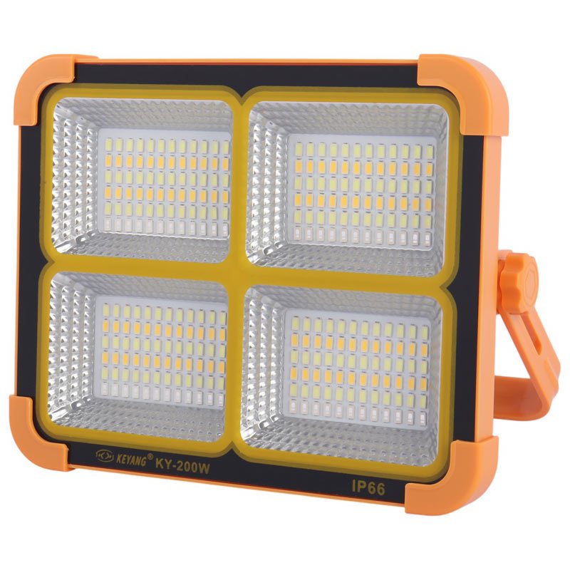 پروژکتور سیار شارژی و پاور بانک خورشیدی Keyang KY-200W