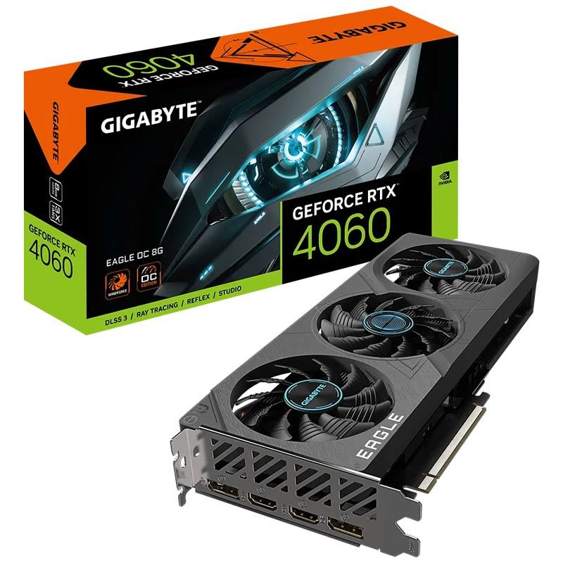 کارت گرافیک Gigabyte GeForce RTX 4060 EAGLE OC 8GB GDDR6 128Bit