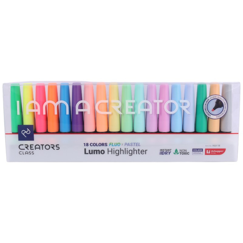 ماژیک هایلایت کریتورز کلاس Creators Class HLV-18 بسته 18 عددی