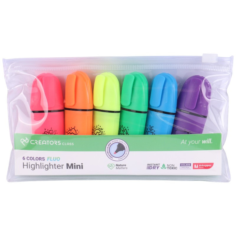 ماژیک هایلایت کریتورز کلاس Creators Class Mini-HLF بسته 6 عددی