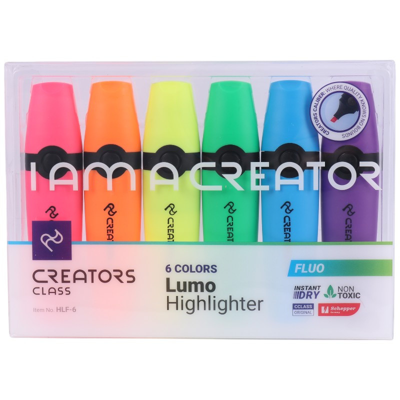 ماژیک هایلایت کریتورز کلاس Creators Class HLF-6 بسته 6 عددی