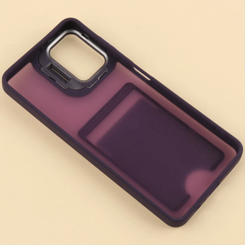 قاب جاکارتی دار Support سامسونگ Galaxy A06 پشت مات استندشو