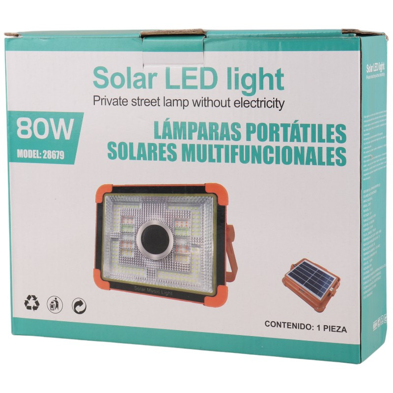 پروژکتور سیار شارژی و پاور بانک خورشیدی Solar LED Light 28679