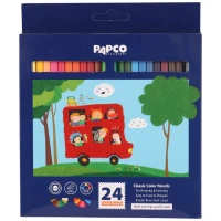مداد رنگی 24 رنگ پاپکو Papco PS-26LCB2402