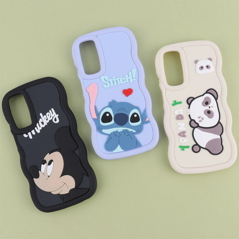 قاب موج دار سامسونگ Galaxy A25 عروسک برجسته طرح دار