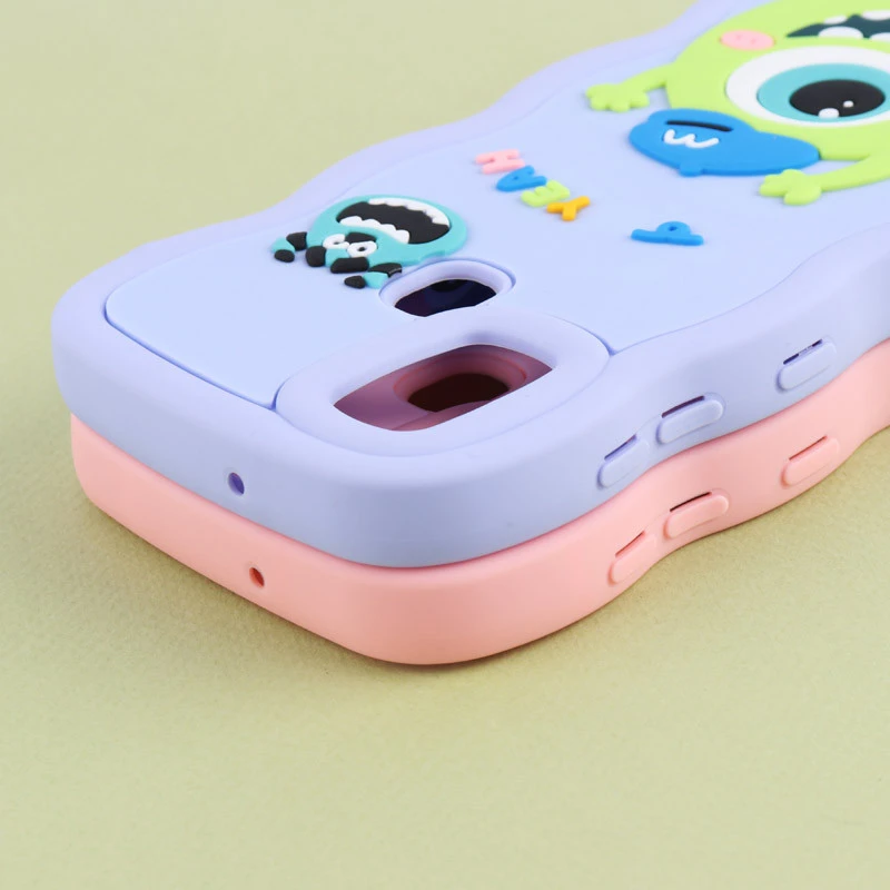 قاب موج دار سامسونگ Galaxy A21s عروسک برجسته طرح دار