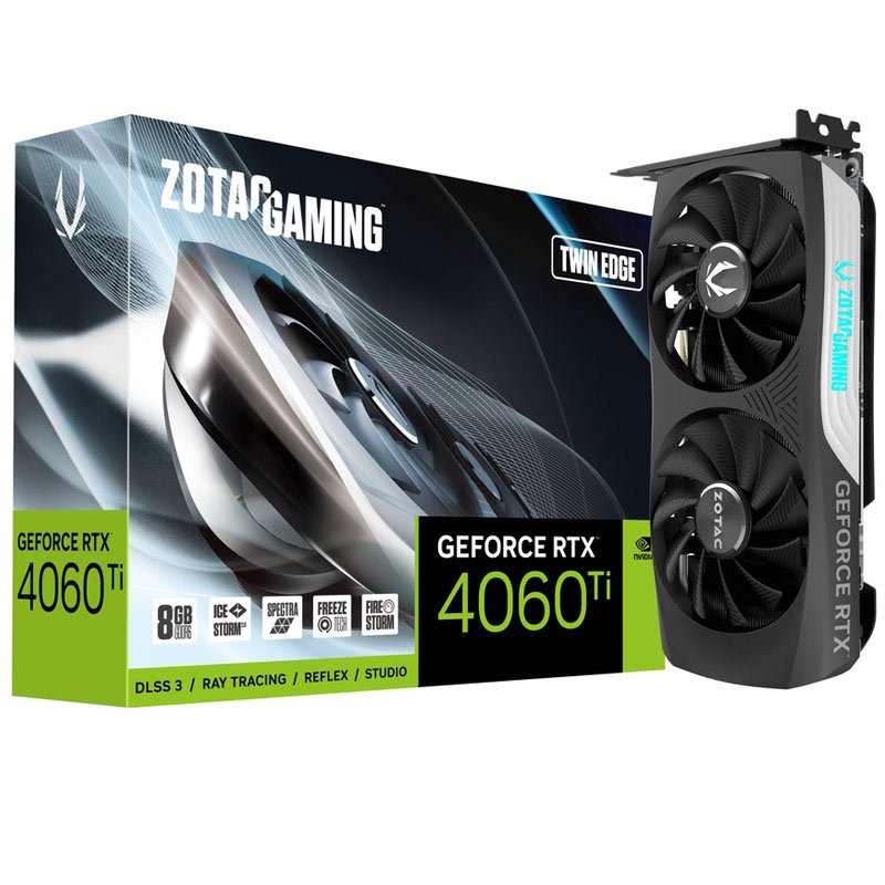 کارت گرافیک Zotac Gaming GeForce RTX 4060 Ti Twin Edge 8GB GDDR6 128Bit