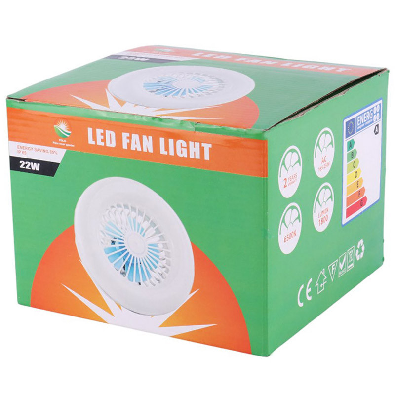 لامپ ال ای دی پنکه دار 22 وات Fan Light پایه E27