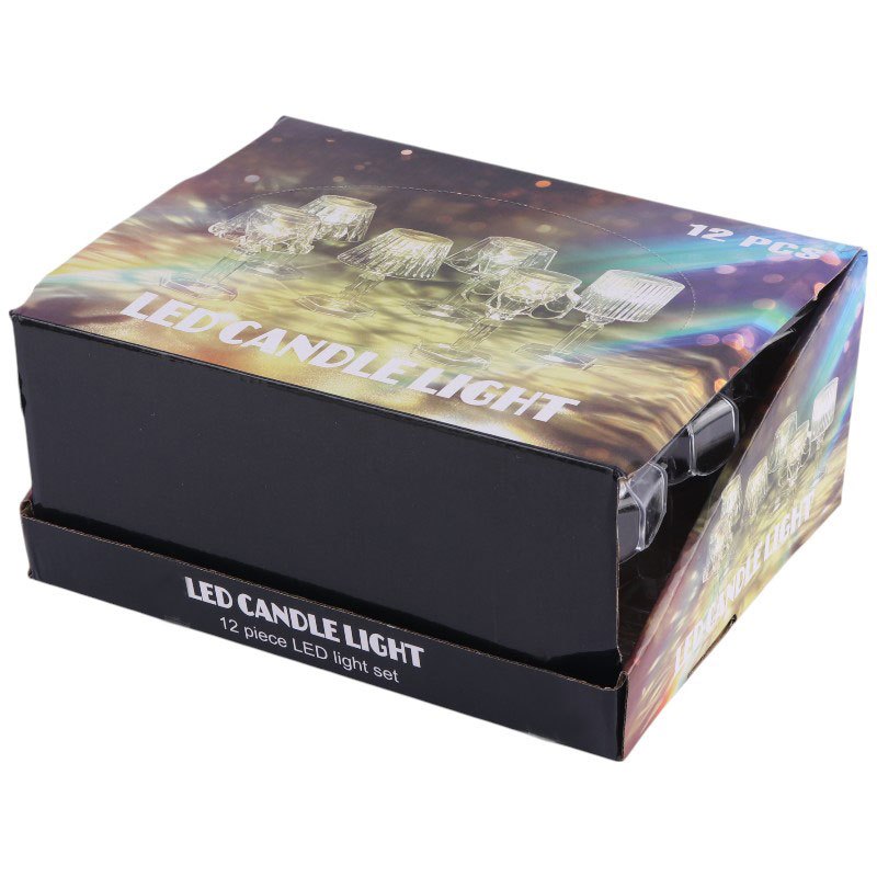چراغ خواب Candle Light طرح آباژور بسته 12 عددی