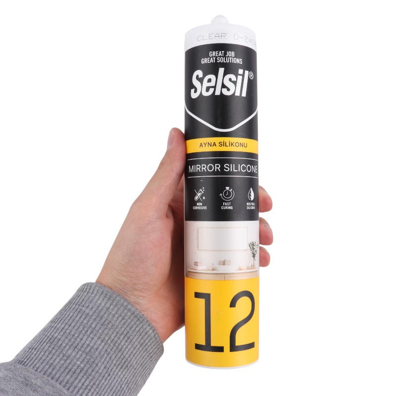 چسب سیلیکون مخصوص آینه Selsil 280ml