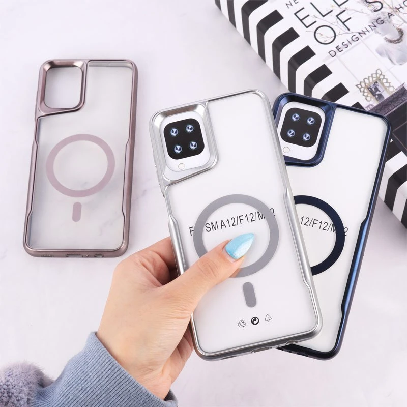 قاب شفاف سامسونگ Galaxy A12 / M12 طرح مگ سیف تیتانیوم