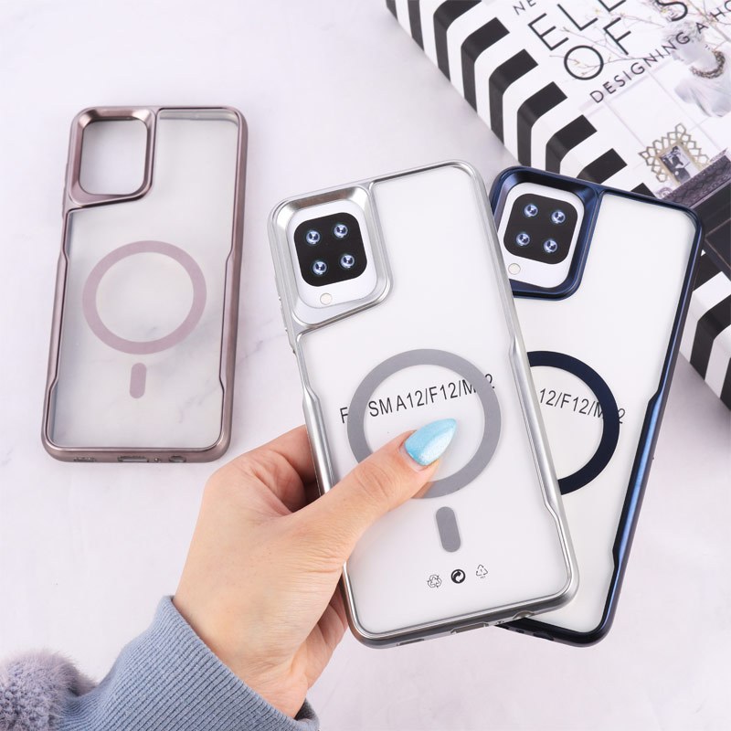 قاب شفاف سامسونگ Galaxy A12 / M12 طرح مگ سیف تیتانیوم