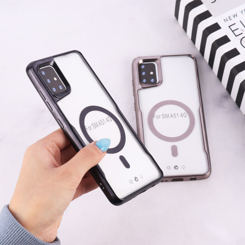 قاب شفاف سامسونگ Galaxy A51 4G طرح مگ سیف تیتانیوم