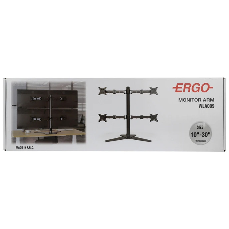 پایه رومیزی متحرک مانیتور چهارتایی 10 تا 30 اینچ Ergo WLA009