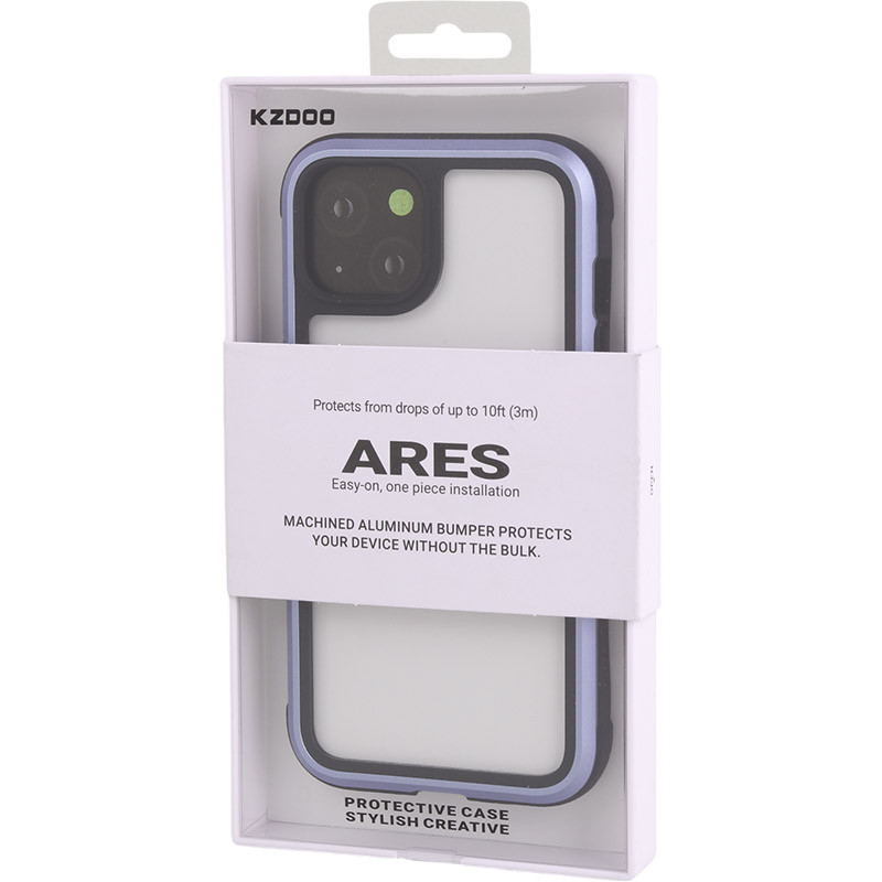 قاب ضد ضربه پشت شفاف Kzdoo Ares آیفون iPhone 14