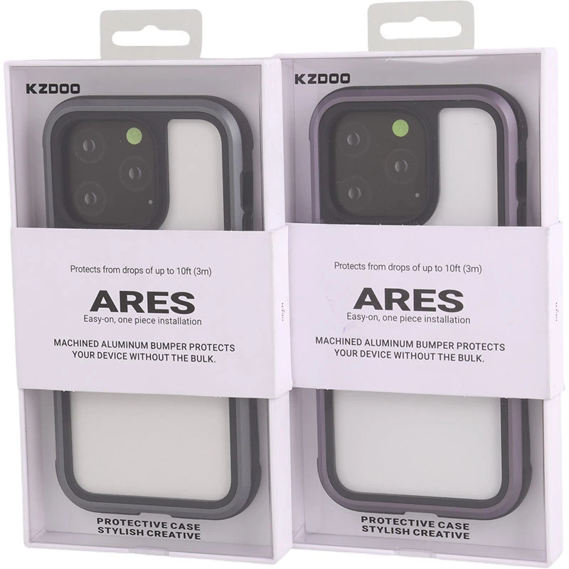 قاب ضد ضربه پشت شفاف Kzdoo Ares آیفون iPhone 14 Pro