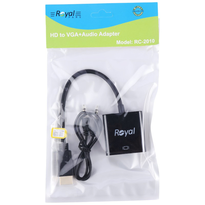 تبدیل Royal HDMI To VGA + کابل صدا