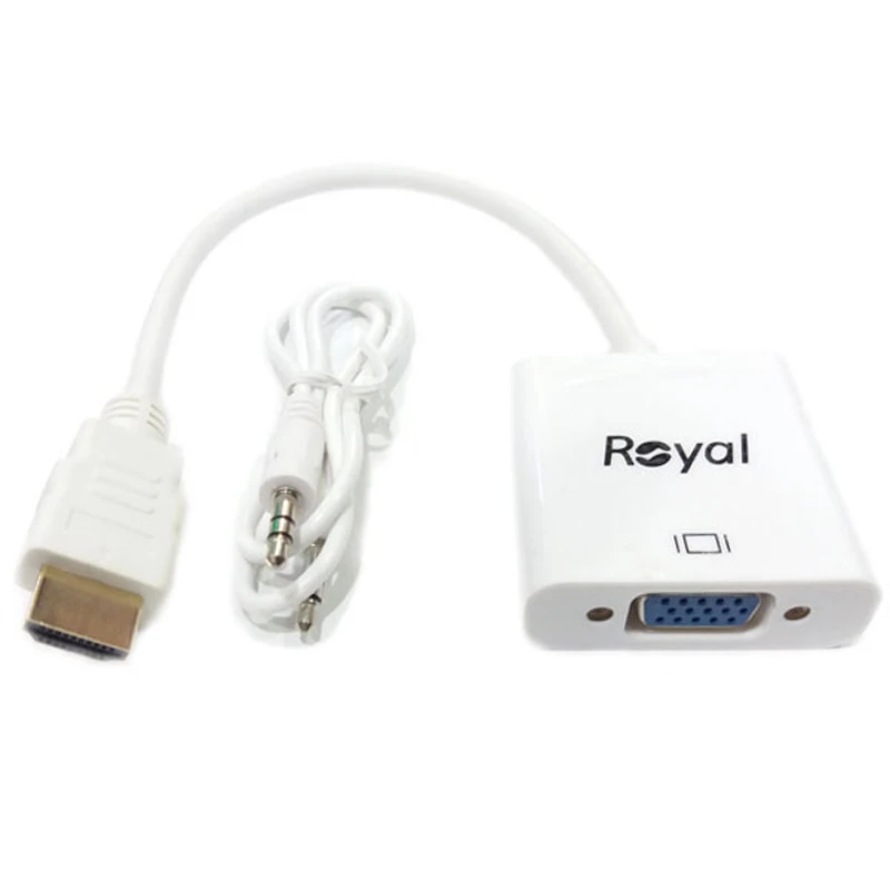 تبدیل Royal HDMI To VGA + کابل صدا