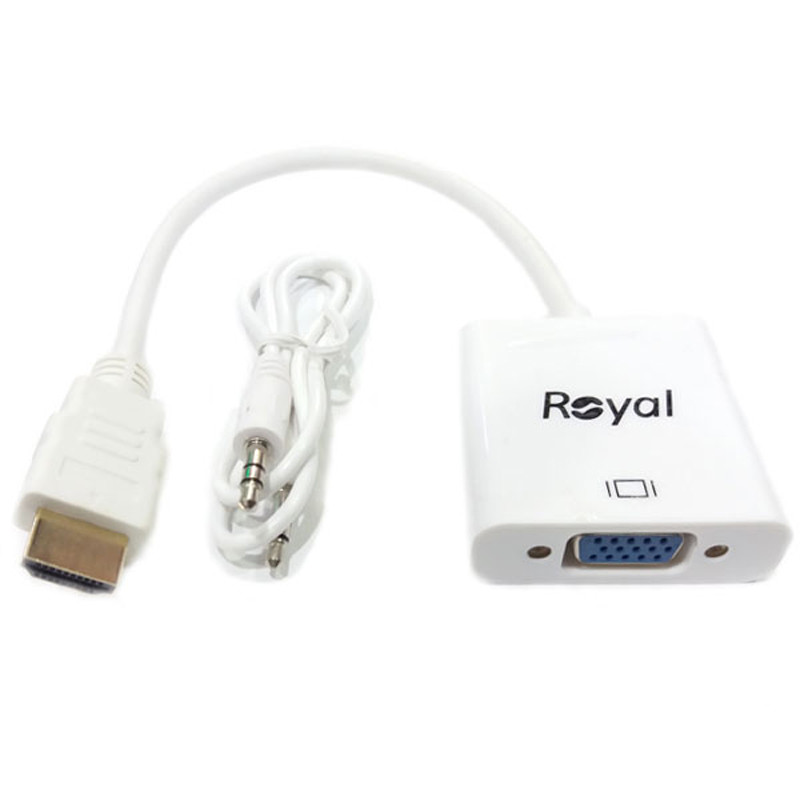 تبدیل Royal HDMI To VGA + کابل صدا