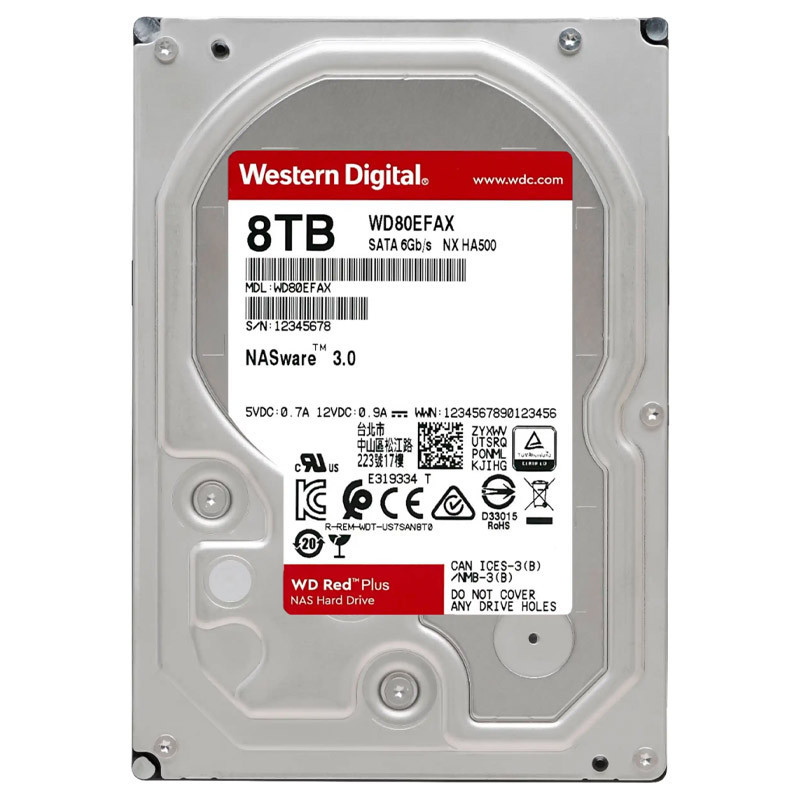 هارد اینترنال وسترن دیجیتال Western Digital Red Plus WD80EFZZ 8TB