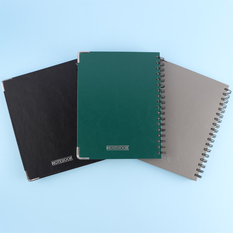 دفتر سیمی 160 برگ طرح چرم پاپکو PAPCO 02-NB-653 PB