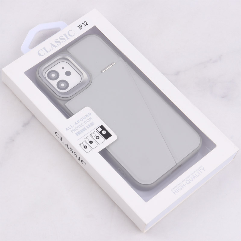قاب چرم Classic آیفون iPhone 12 / 12 Pro استندشو