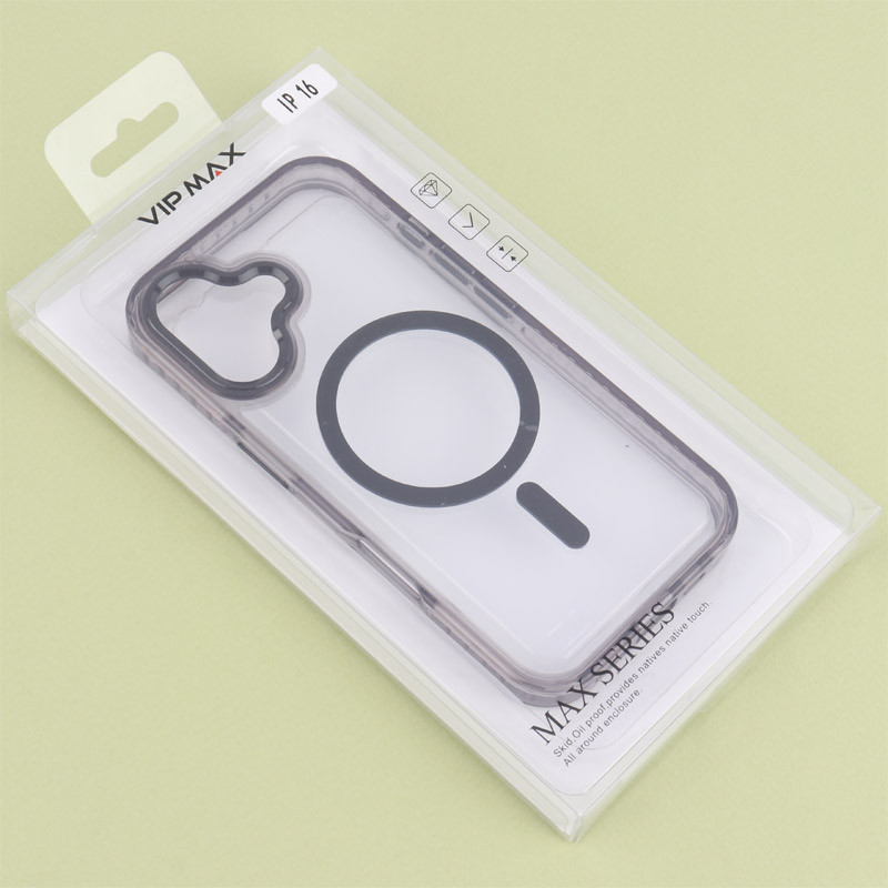 قاب مگ سیف Vip Max آیفون iPhone 16 کریستال شفاف