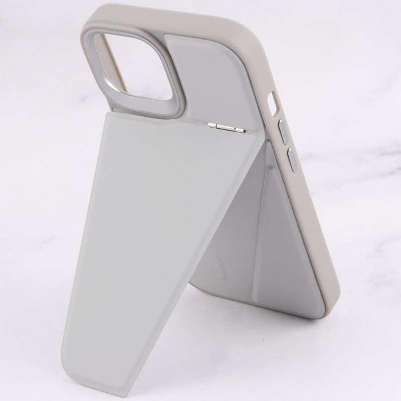 قاب چرم Classic آیفون iPhone 15 استندشو