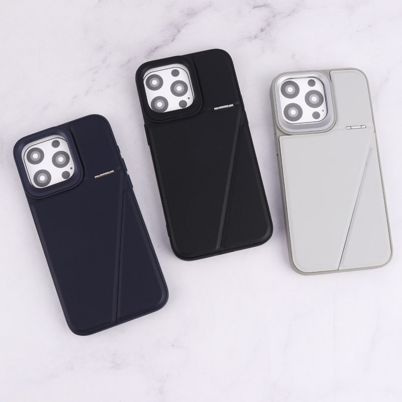 قاب چرم Classic آیفون iPhone 15 Pro Max استندشو