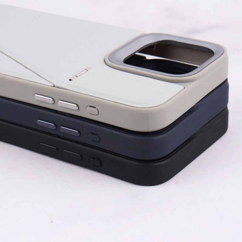 قاب چرم Classic آیفون iPhone 15 Pro Max استندشو