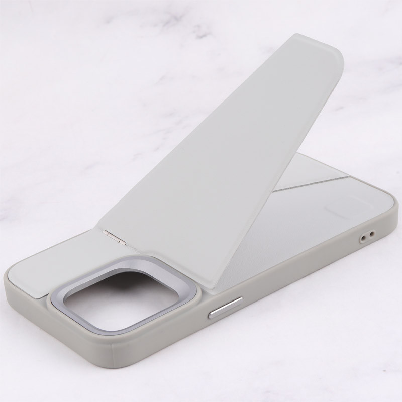 قاب چرم Classic آیفون iPhone 15 Pro Max استندشو