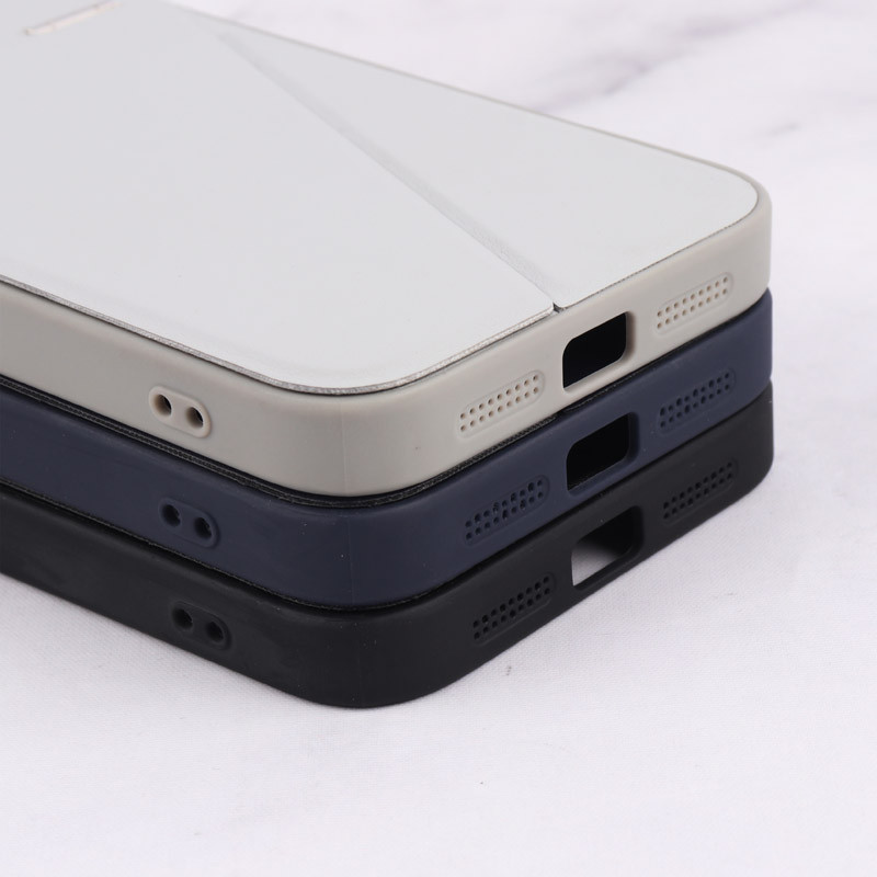 قاب چرم Classic آیفون iPhone 15 Pro Max استندشو