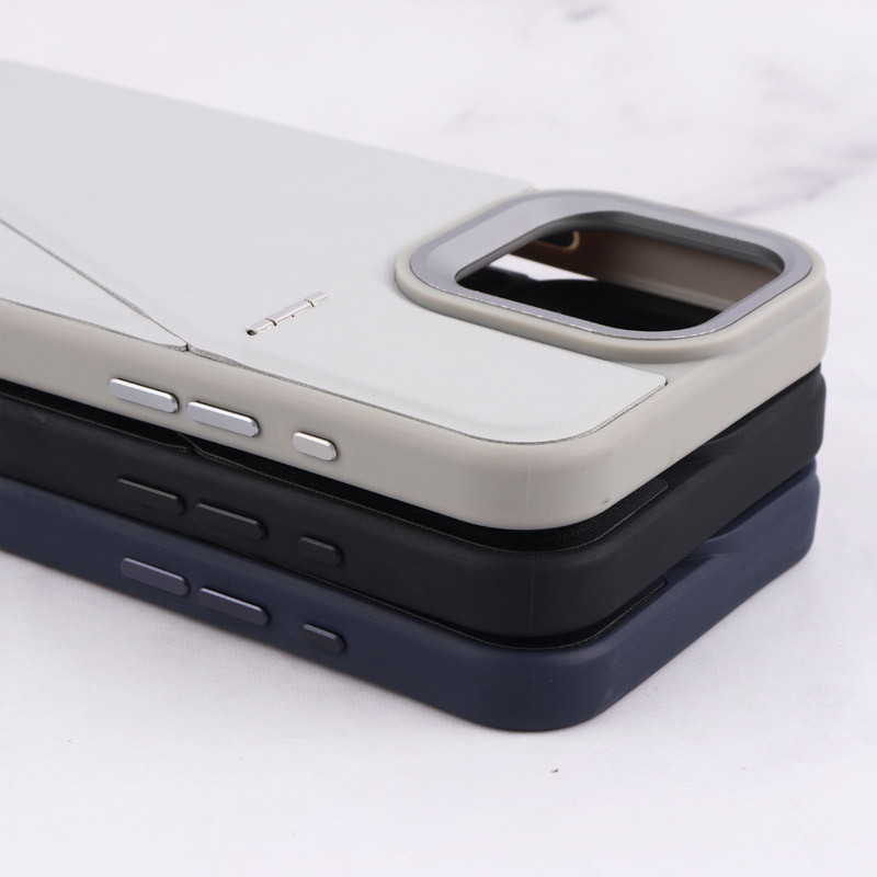 قاب چرم Classic آیفون iPhone 16 Pro Max استندشو
