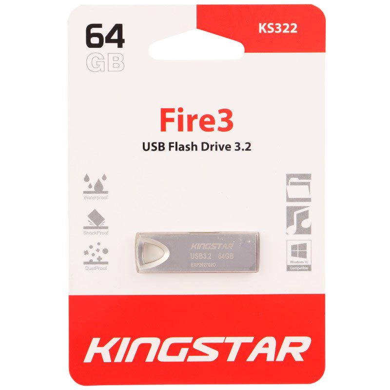 فلش 64 گیگ کینگ استار KingStar Fire3 KS322