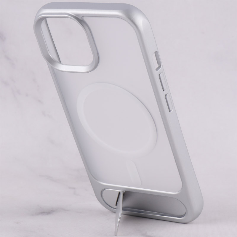 قاب مگ سیف Linex آیفون iPhone 15 پشت مات دور رنگی استنددار