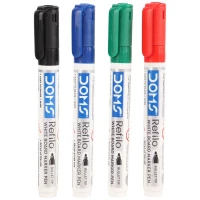 ماژیک وایت برد دامس نوک گرد Doms REFILO 8702 بسته 12 عددی