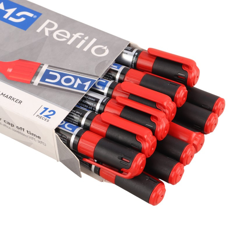 ماژیک معمولی دامس نوک گرد Doms REFILO 8695 بسته 12 عددی