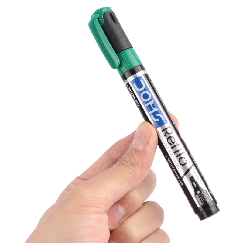 ماژیک معمولی دامس نوک تخت Doms REFILO 8695 بسته 12 عددی
