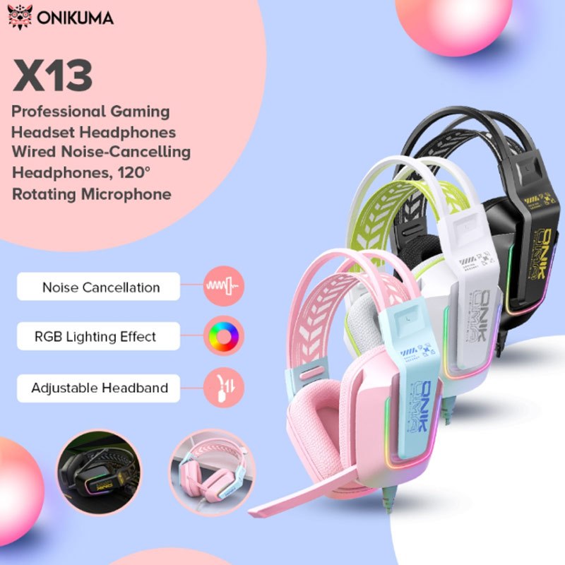 هدست گیمینگ سیم دار Onikuma X13