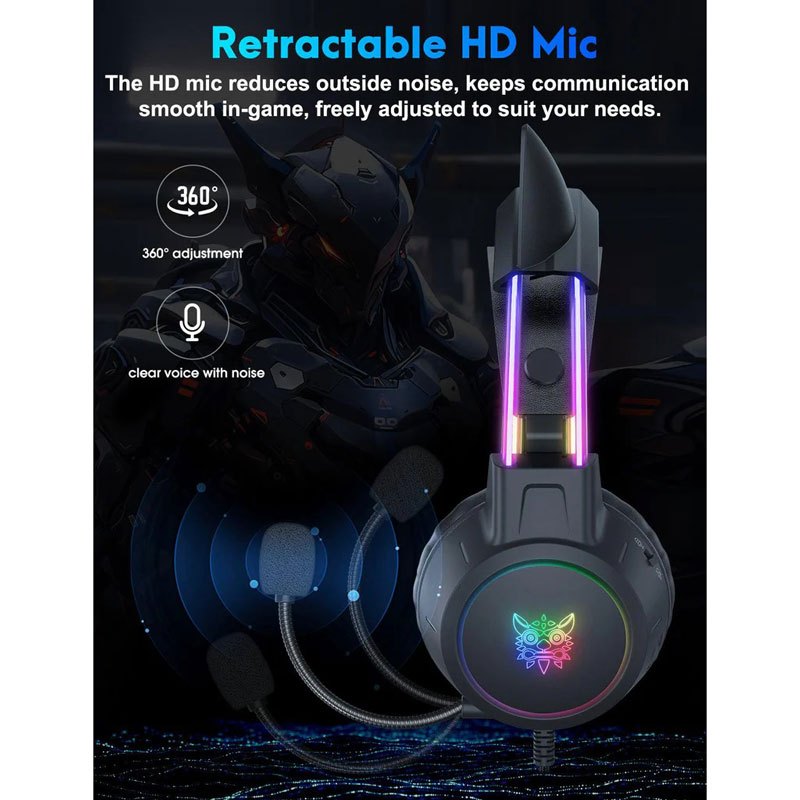 هدست گیمینگ سیم دار Onikuma X15 Pro Cat Ear