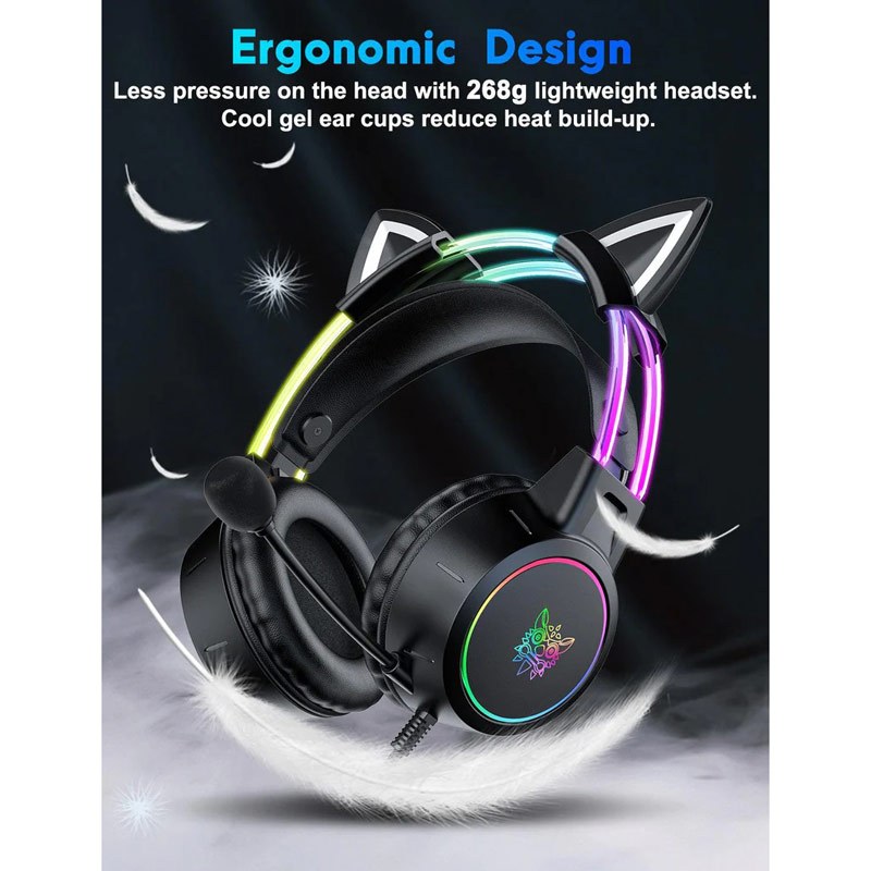 هدست گیمینگ سیم دار Onikuma X15 Pro Cat Ear