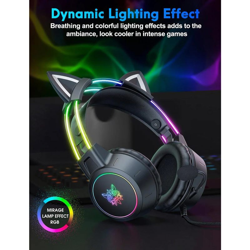 هدست گیمینگ سیم دار Onikuma X15 Pro Cat Ear