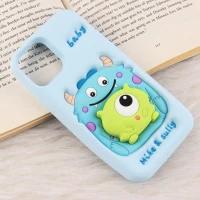 قاب عروسکی Vip Max آیفون iPhone 12 / 12 Pro پاپ سوکت دار طرح Mike & Sully