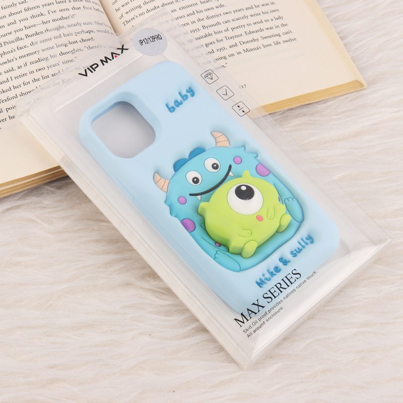 قاب عروسکی Vip Max آیفون iPhone 12 / 12 Pro پاپ سوکت دار طرح Mike & Sully