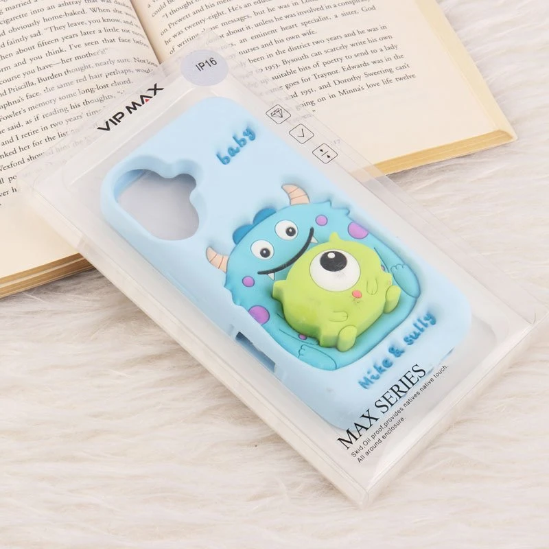 قاب عروسکی Vip Max آیفون iPhone 16 پاپ سوکت دار طرح Mike & Sully